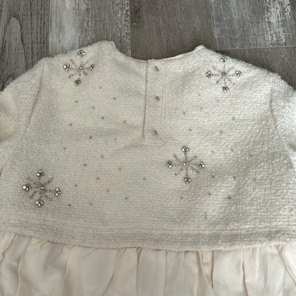 Zara Embroidered Yoke Dress Limited Edition